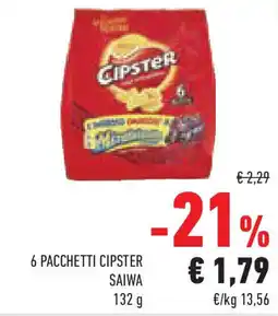 Conad Superstore 6 pacchetti cipster SAIWA offerta