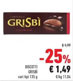 Conad Superstore Biscotti GRISBÌ offerta