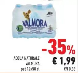 Conad Superstore Acqua naturale VALMORA pet offerta