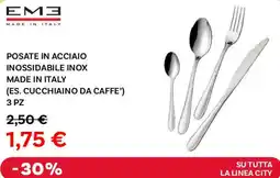 Max Factory Em3 posate in acciaio inossidabile inox offerta