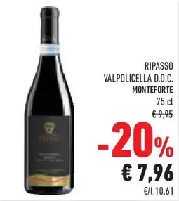 Conad Superstore Ripasso valpolicella d.o.c. monteforte offerta