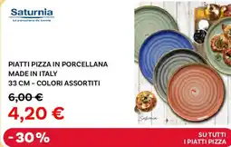 Max Factory Saturnia piatti pizza in porcellana offerta