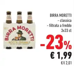 Conad Superstore Birra MORETTI offerta