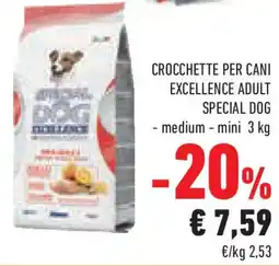 Conad Superstore Crocchette per cani excellence adult SPECIAL DOG offerta