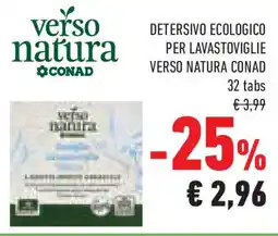 Conad Superstore Detersivo ecologico per lavastoviglie VERSO NATURA CONAD offerta