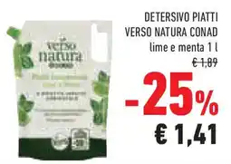 Conad Superstore Detersivo piatti VERSO NATURA CONAD offerta