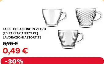 Max Factory Tazze colazione in vetro offerta