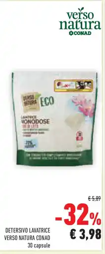 Conad Superstore Detersivo lavatrice VERSO NATURA CONAD offerta