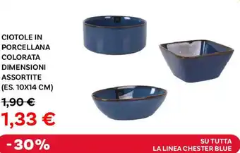 Max Factory Ciotole in porcellana colorata dimensioni offerta