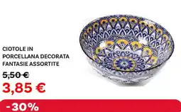 Max Factory Ciotole in porcellana decorata fantasie offerta