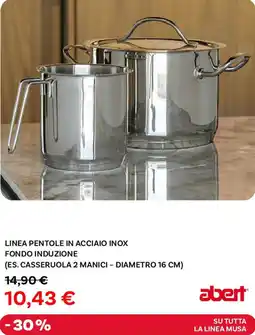 Max Factory Abert linea pentole in acciaio inox fondo induzione offerta