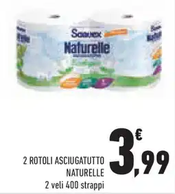 Conad Superstore 2 rotoli asciugatutto NATURELLE offerta