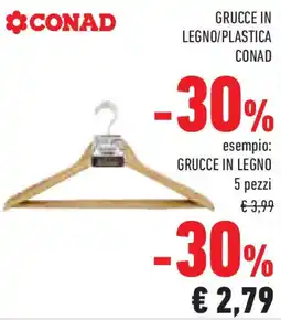 Conad Superstore Grucce in legno/plastica CONAD offerta