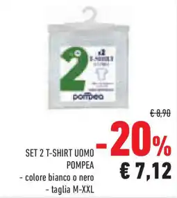 Conad Superstore Set 2 t-shirt uomo POMPEA offerta