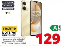 Comet realme NOTE 70T SMARTPHONE offerta