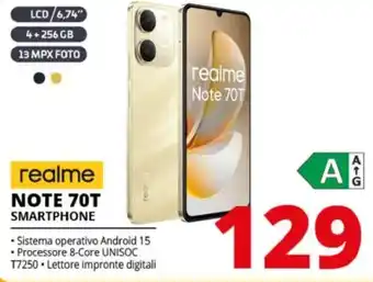 Comet realme NOTE 70T SMARTPHONE offerta