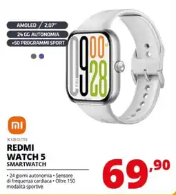 Comet xiaomi REDMI WATCH 5 SMARTWATCH offerta