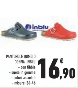 Conad Superstore Pantofole uomo o donna INBLU offerta
