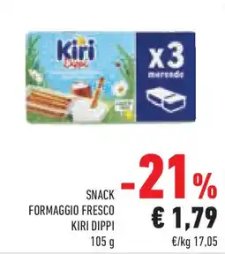 Conad Superstore Snack formaggio fresco KIRI DIPPI offerta