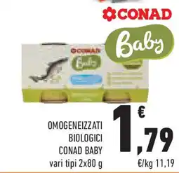 Conad Superstore Omogeneizzati biologici CONAD BABY offerta