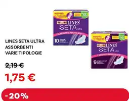 Max Factory Lines seta ultra assorbenti offerta