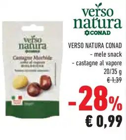 Conad Superstore VERSO NATURA CONAD - mele snack - castagne al vapore offerta
