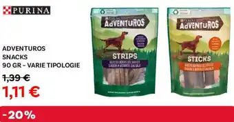 Max Factory Purina adventuros snacks offerta