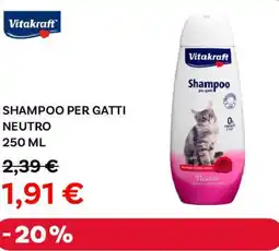 Max Factory Vitakraft shampoo per gatti neutro offerta