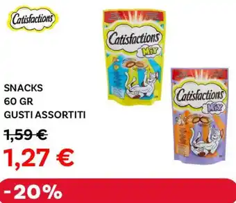 Max Factory Catisfactions snacks offerta