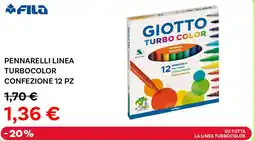 Max Factory Fila Pennarelli linea turbocolor offerta