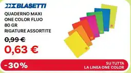 Max Factory Blasetti quaderno maxi one color fluo offerta