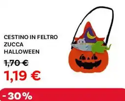 Max Factory Cestino in feltro zucca halloween offerta