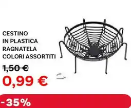 Max Factory Cestino in plastica ragnatela offerta
