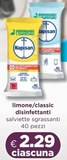 Acqua & Sapone Napisan limone/classic disinfettanti offerta