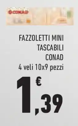 Conad Superstore Fazzoletti mini tascabili CONAD offerta