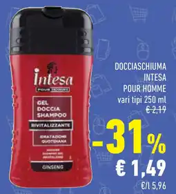 Conad Superstore Docciaschiuma intesa POUR HOMME offerta