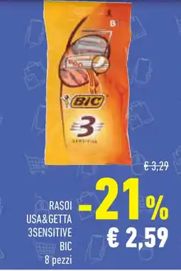 Conad Superstore Rasoi usa&getta 3sensitive BIC offerta