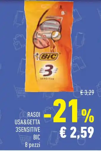 Conad Superstore Rasoi usa&getta 3sensitive BIC offerta