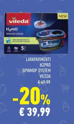 Conad Superstore Lavapavimenti h2pro spinmop system VILEDA offerta