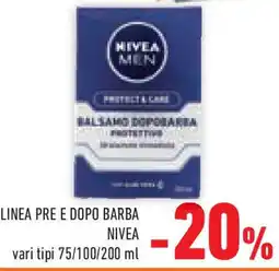 Conad Superstore Linea pre e dopo barba NIVEA offerta