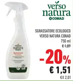 Conad Superstore Sgrassatore ecologico VERSO NATURA CONAD offerta