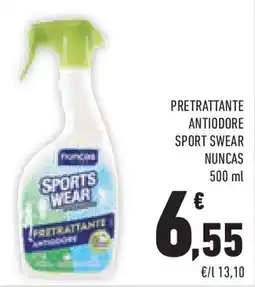 Conad Superstore Pretrattante antiodore sport swear NUNCAS offerta