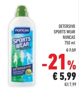 Conad Superstore Detersivo sports wear NUNCAS offerta