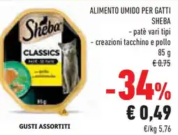 Conad Superstore Alimento umido per gatti SHEBA offerta