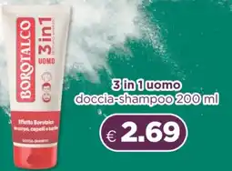 Acqua & Sapone Borotalco 3 in 1 uomo doccia-shampoo offerta