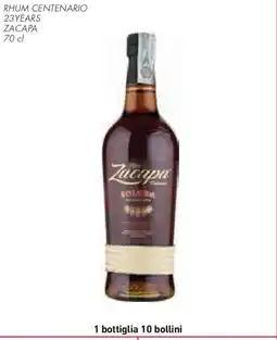 Conad Superstore Rhum centenario 23years ZACAPA offerta