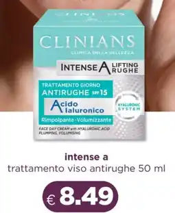 Acqua & Sapone Clinians intense a trattamento viso antirughe offerta