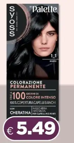 Acqua & Sapone Syoss "palette colorazione permanente offerta