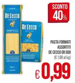 PrestoFresco Pasta formati DE CECCO offerta