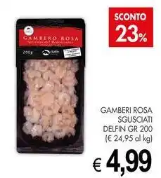 PrestoFresco Gamberi rosa sgusciati DELFIN offerta